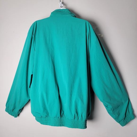 Vintage Great Cavalier Teal Zip Up Jacket Textured Geometric Boho Retro - Picture 4 of 8